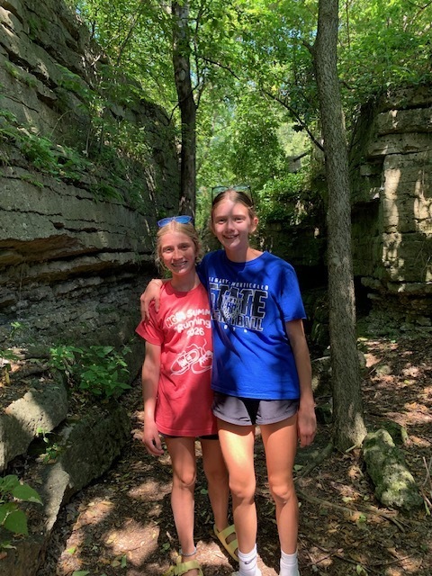 two students smiling at a High Cliff State Park