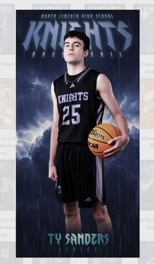 senior basketball player