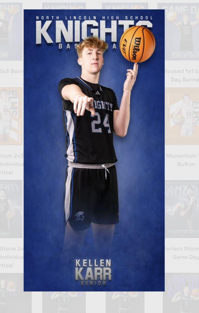 senior basketball player