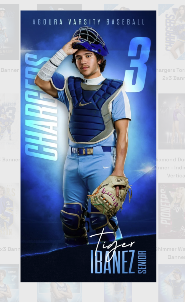 senior baseball player