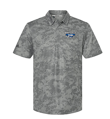 men's gray camoflauge volleyball polo