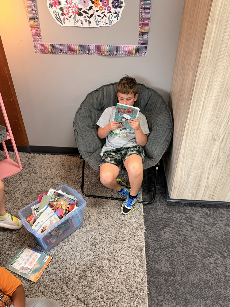 first grade student reading