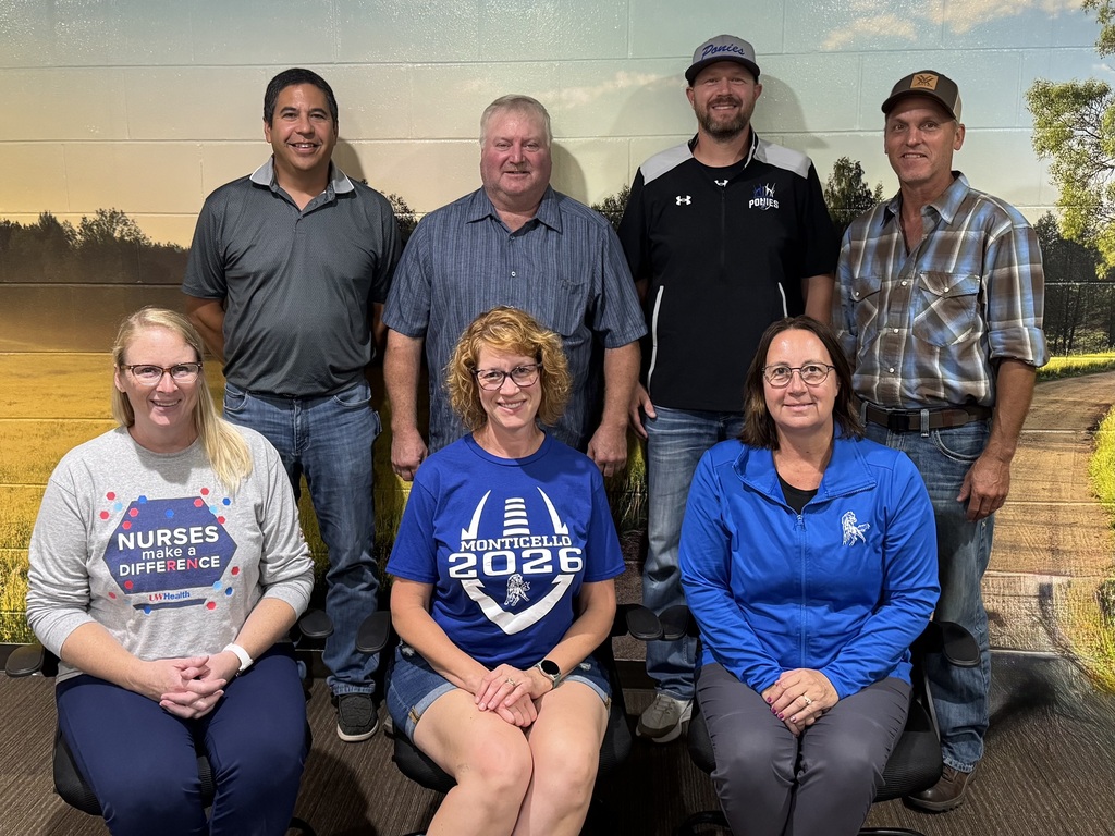 seven monticello wisconsin school board members