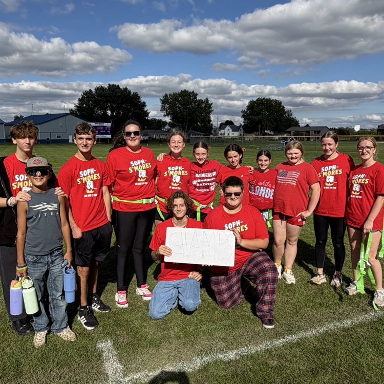 students on football field
