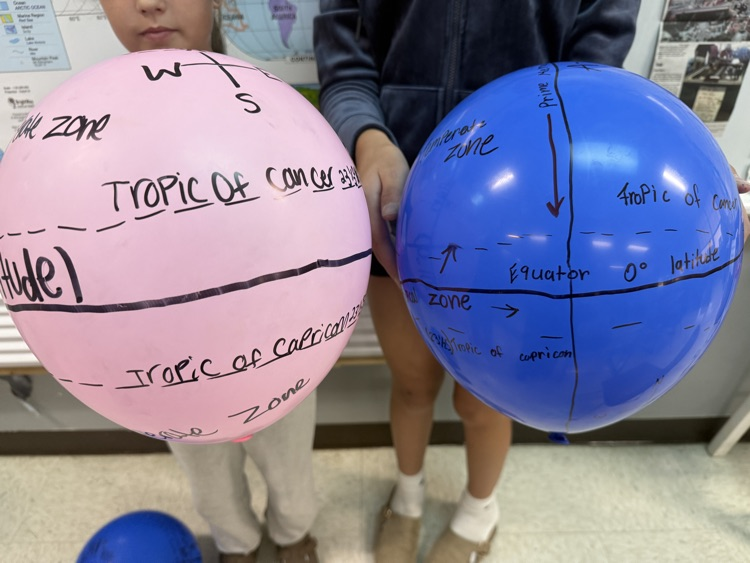 balloon globe close-ups