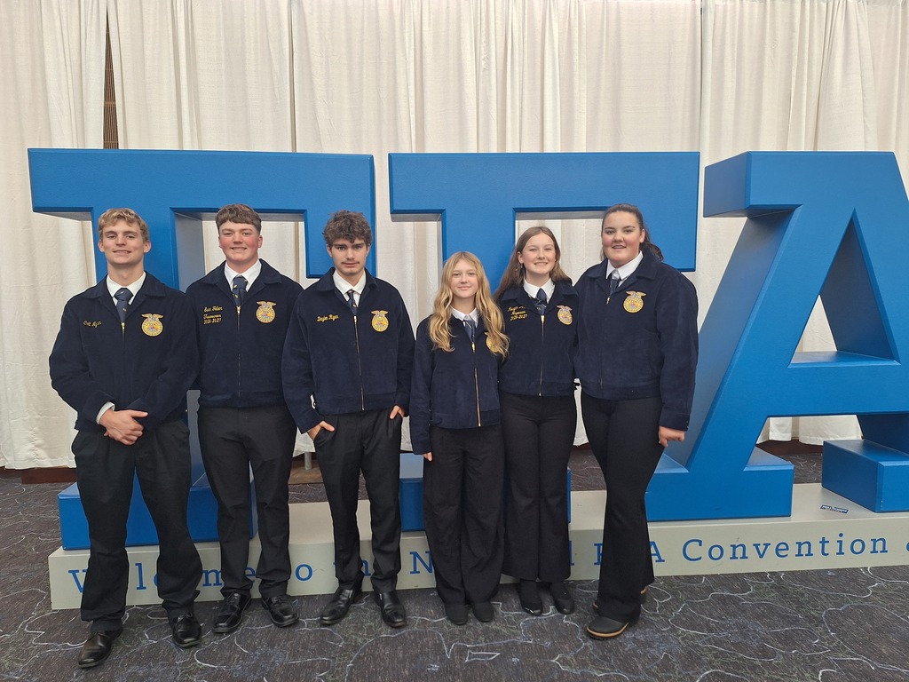 Monticello FFA members at the Indiana Convention Center.