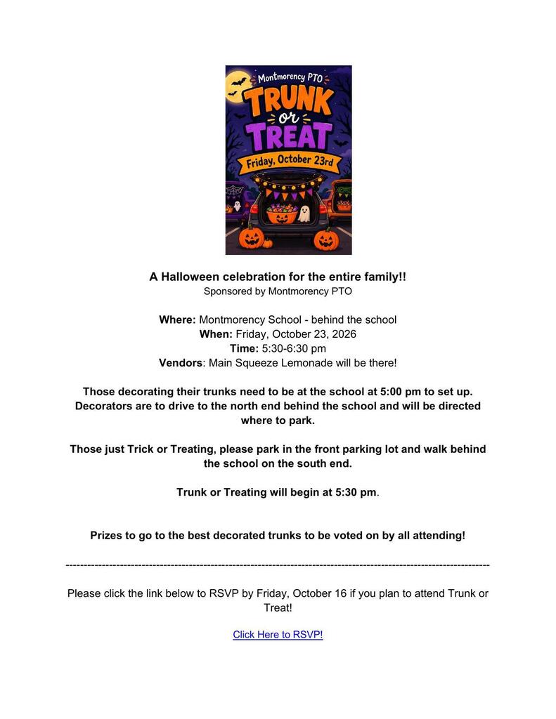 Trunk or Treat flyer