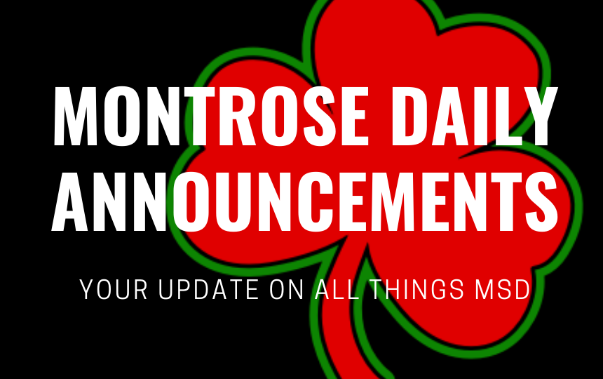 ANNOUNCEMENTS