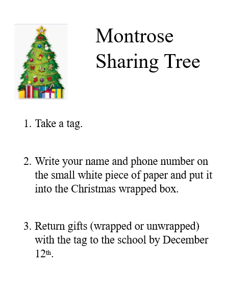 Montrose Sharing Tree Flyer