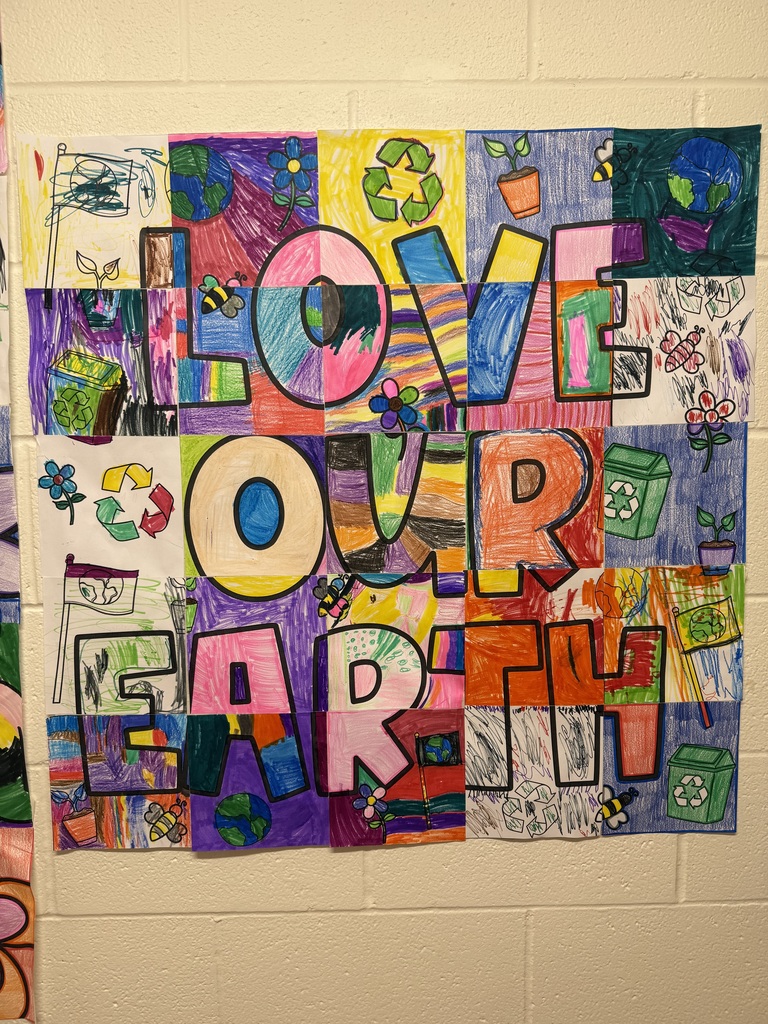 earth day coloring collaboration poster