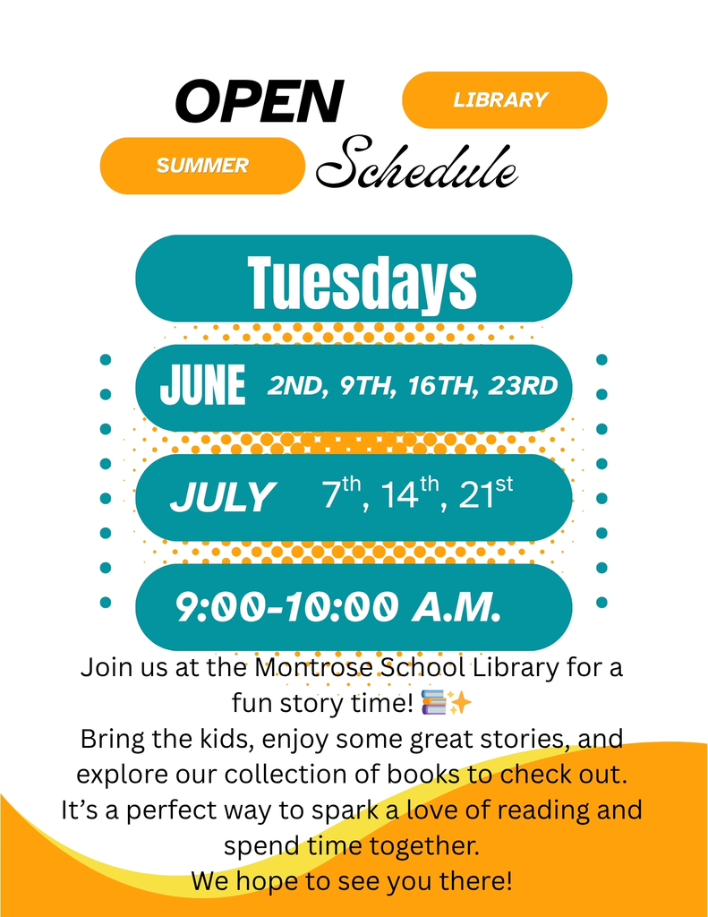Open Library Summer Schedule