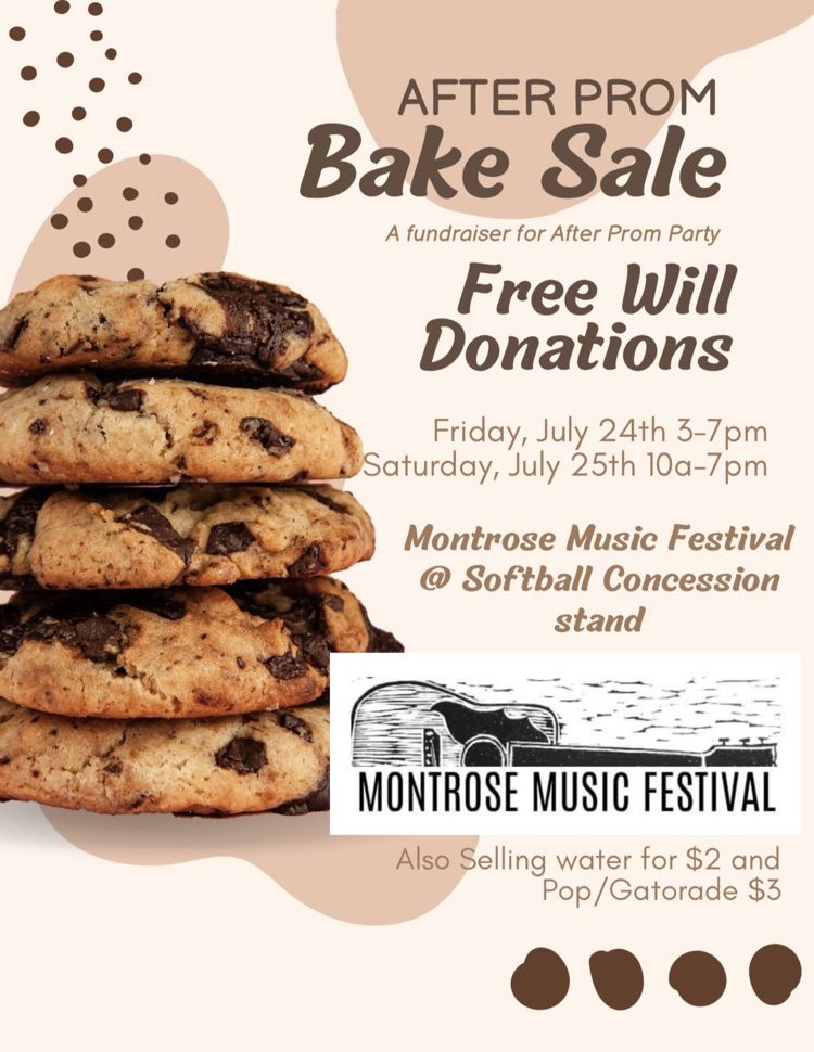 After Prom Bake Sale