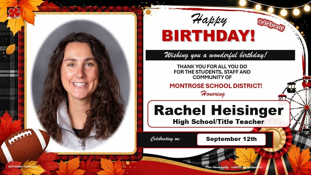 Happy birthday Mrs. Heisinger