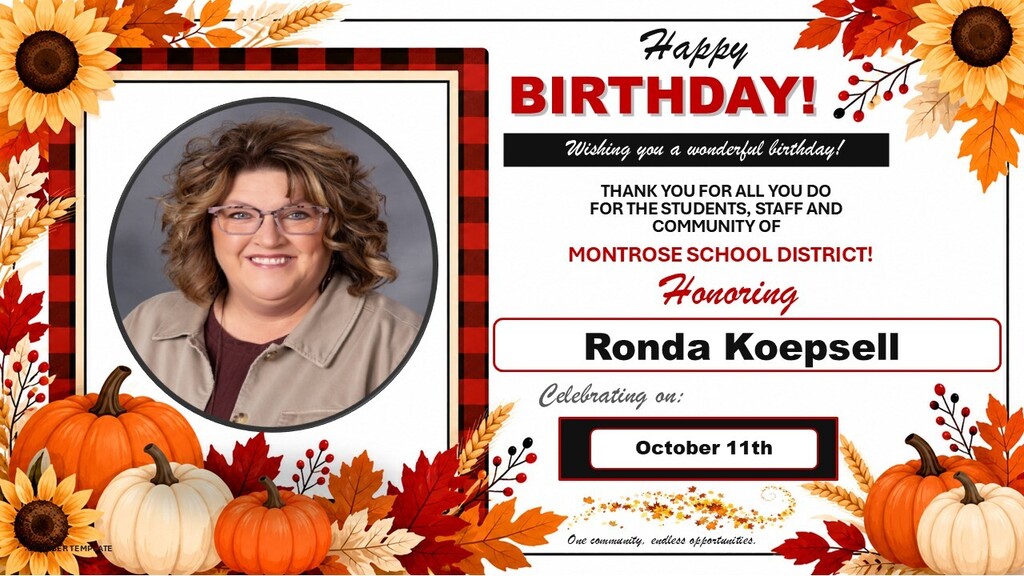 Happy birthday Mrs. Koepsell