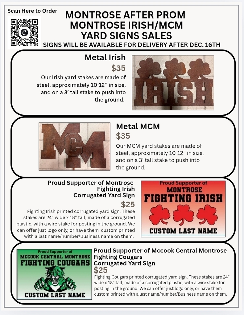 Yard sign flyer
