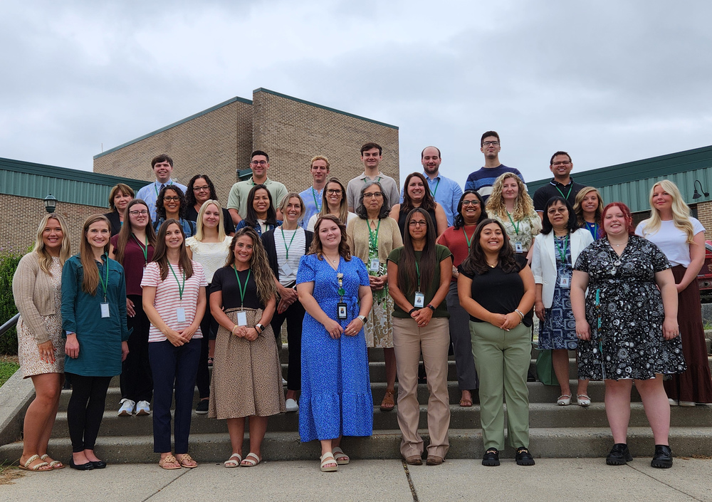 Thirty-three new teachers will join the Montville Township Public Schools district for the 2025-2026 academic year. Thirty of them were able to attend the launch of the district’s three-day New Teacher Orientation on Wednesday, August 20, 2025. Pictured (l to r): (FRONT ROW) Kaitlyn Becker, Olivia Betzen, Melanie Brzozowski, Christine Romanos, Kacey Cahill, Megan Catanzariti, Haley Chifla, Eleanor Dishong (SECOND ROW) Lauren Donohue, Allie Gesek, Caitlin O’Connor, Neveen Ghobrail, Mansi Patel, Ya-ling Phillipi, Brianna Kajetzke, (THIRD ROW) Brenda Rankin, Marisol Mendez, Pamela Roccisano, Louella Selby, Sara Simmons, Kaitlin Sleight, Elizabeth Annabelle Smart, Holly Winans, (FOURTH ROW) Alec Ferguson, Michael Bury, Christian Parelli, Christopher DiMartino, Christopher Harle, Joseph Woyce, and Ashwin Herekar. The New MTPS educators will support the district’s pre-k to grade 12 students at every level of education, across all seven district schools in a wide variety of subject areas. Nearly 3,525 students are registered to attend MTPS’ first day of school on Wednesday, August 27.