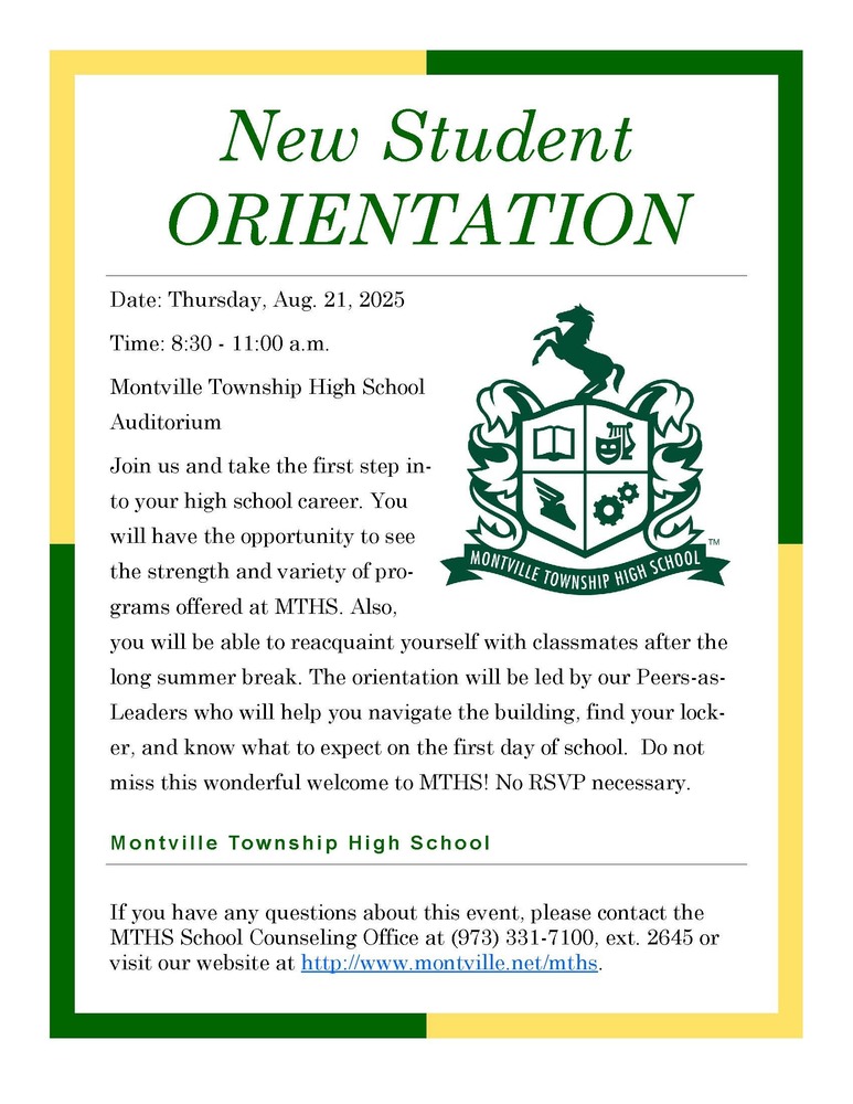 New Student Orientation