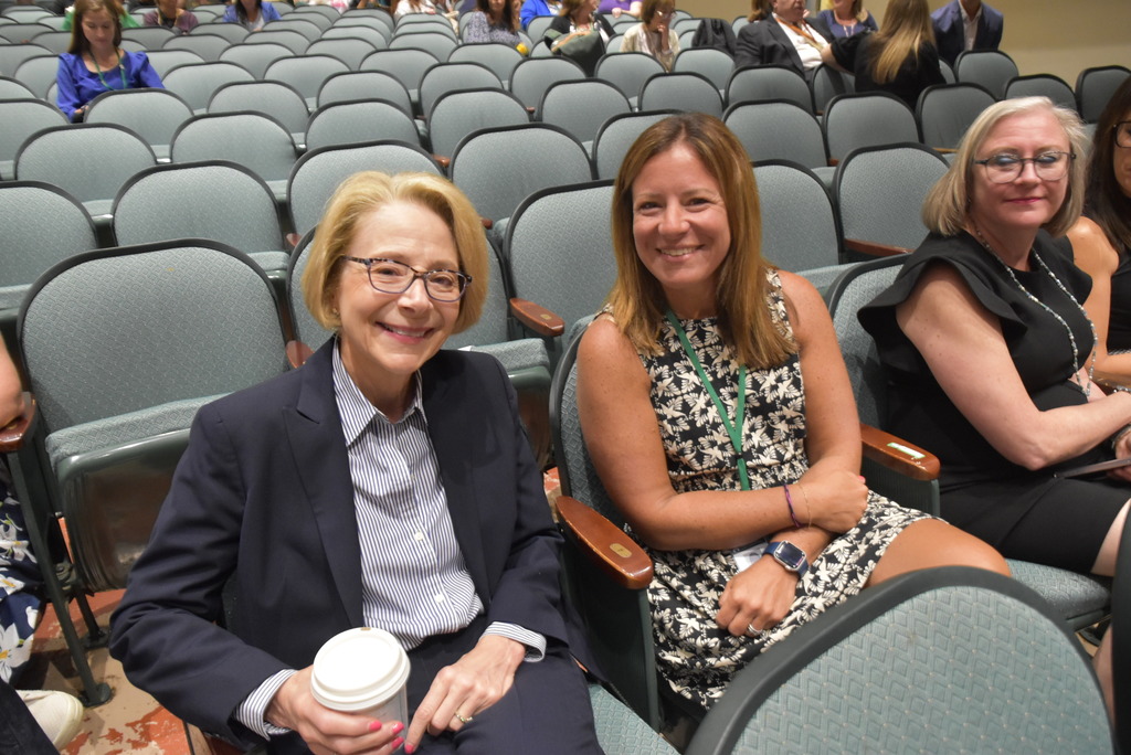 Montville Township Board of Education Members Dr. Karen Cortellino and Caitlin Smith. Welcome Back! Schools open Wednesday, August 27, 2025. #MTHS hosted the Teacher Convocation event 8/26/25! Looking forward to welcoming back Pre-K to Grade 12 students, Faculty & Staff! See you tomorrow! #EducateInspireEmpower! #MTPS1stDay8272025. Performances by: MTHS Chamber Orchestra, MTHS Chamber Band & MTHS JR Jovana Getova.