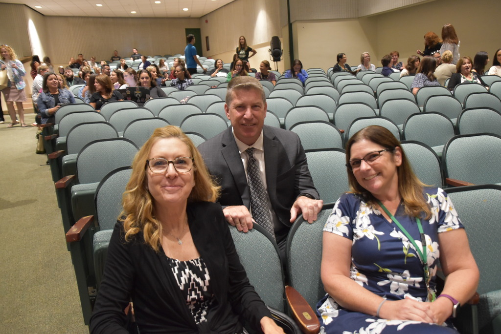 June Carle, Dr. Casey Shorter, Melissa Fasano. Welcome Back! Schools open Wednesday, August 27, 2025. #MTHS hosted the Teacher Convocation event 8/26/25! Looking forward to welcoming back Pre-K to Grade 12 students, Faculty & Staff! See you tomorrow! #EducateInspireEmpower! #MTPS1stDay8272025. Performances by: MTHS Chamber Orchestra, MTHS Chamber Band & MTHS JR Jovana Getova.