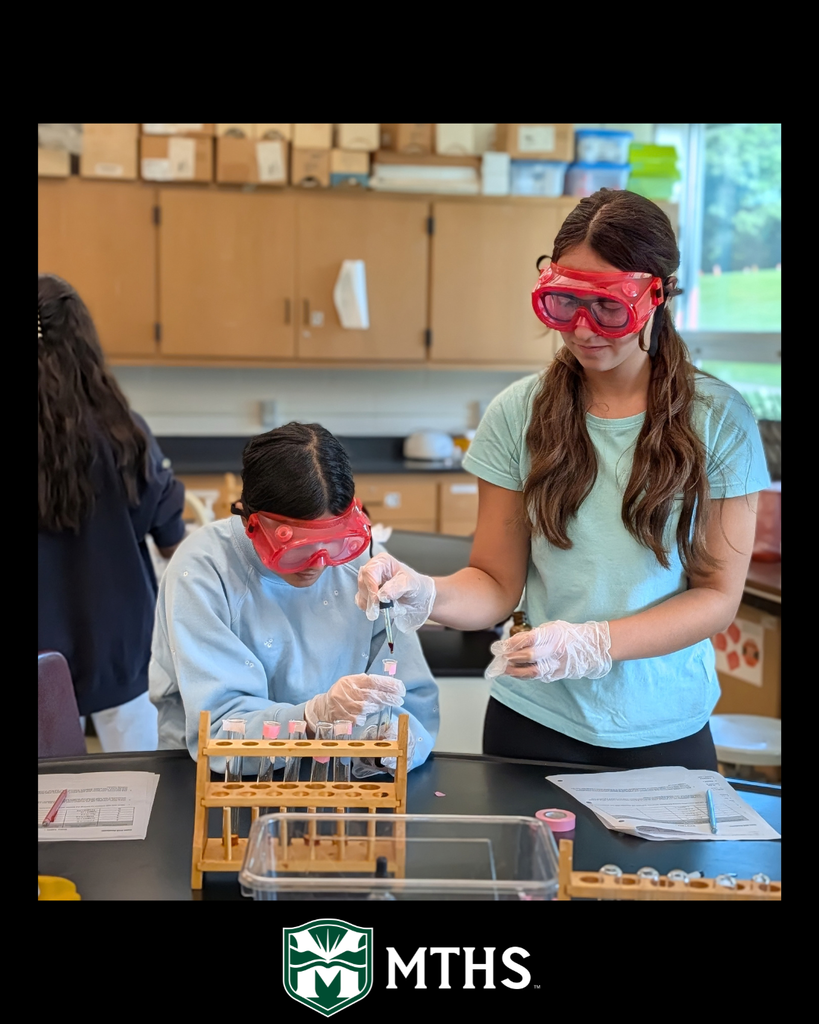 Mrs. Einstein’s Biology Honors students are putting their knowledge of macromolecules to the test! Students are testing common food substances for the presence of monosaccharides and polysaccharides as part of their carbohydrates lab.