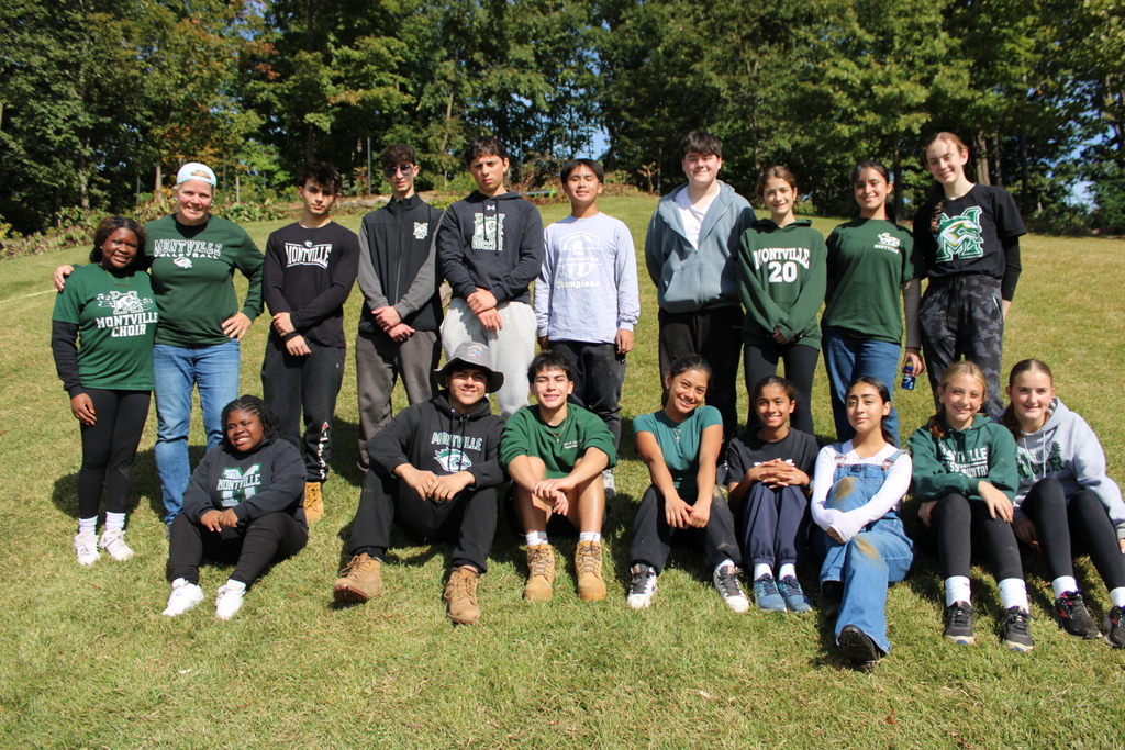 Members of INTERACT with their advisor, Ms. Dawson, pose for a picture at a community service event hosted by the Morristown Shade Tree Commission