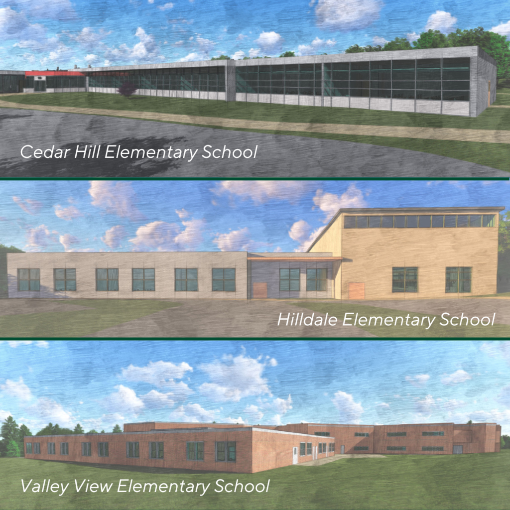 Cedar Hill, Hilldale and Valley View Elementary Schools. See how proposed building additions in the MTPS bond referendum would look at each elementary school. With about a week until the vote, get the facts about the need for space NOW and in the future: montville.net/referendum
