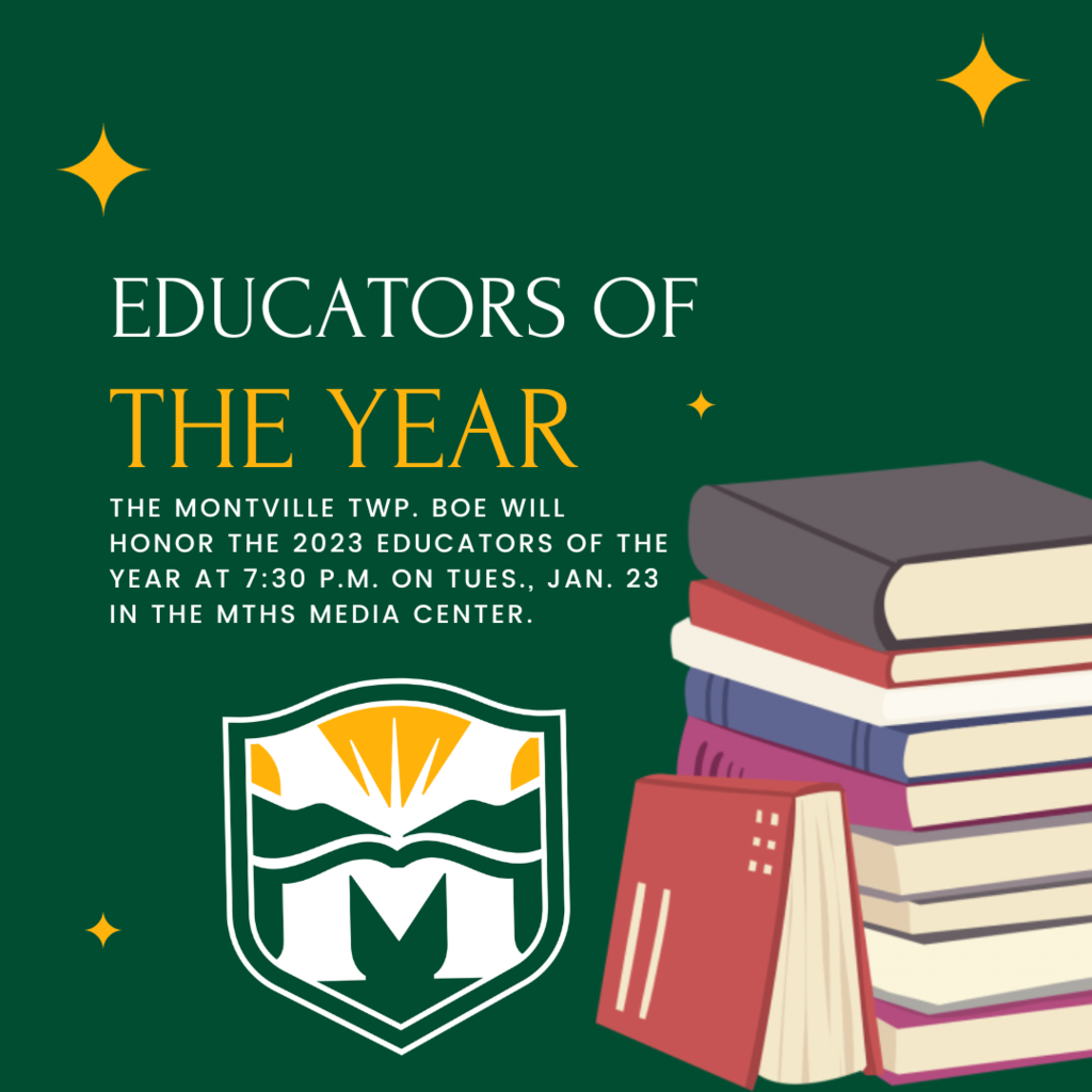 #TBThursday! In case you missed the 12/22/23 Montville Moments-- READ THE NEWS: https://5il.co/2bj1b OF NOTE! MARK YOUR CALENDARS! Educators of the Year! 15 Educators to be Honored Tuesday, Jan. 23 at 7:30PM BOE Meeting in the #MTHS Media Center!