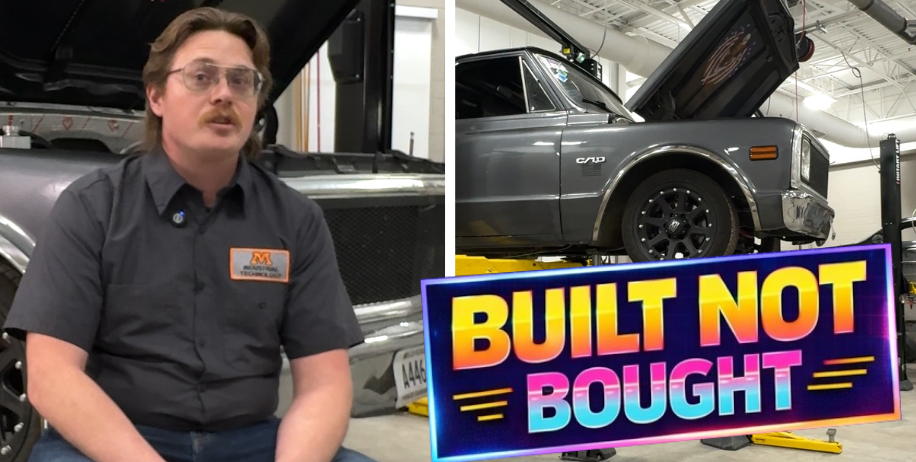 Chantz Rud and his 1970 C10 featured on the Built Not Bought series