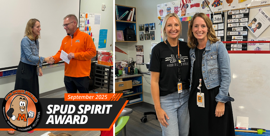 September 2025 Spud Spirit Award - Casey Brand accepts her award