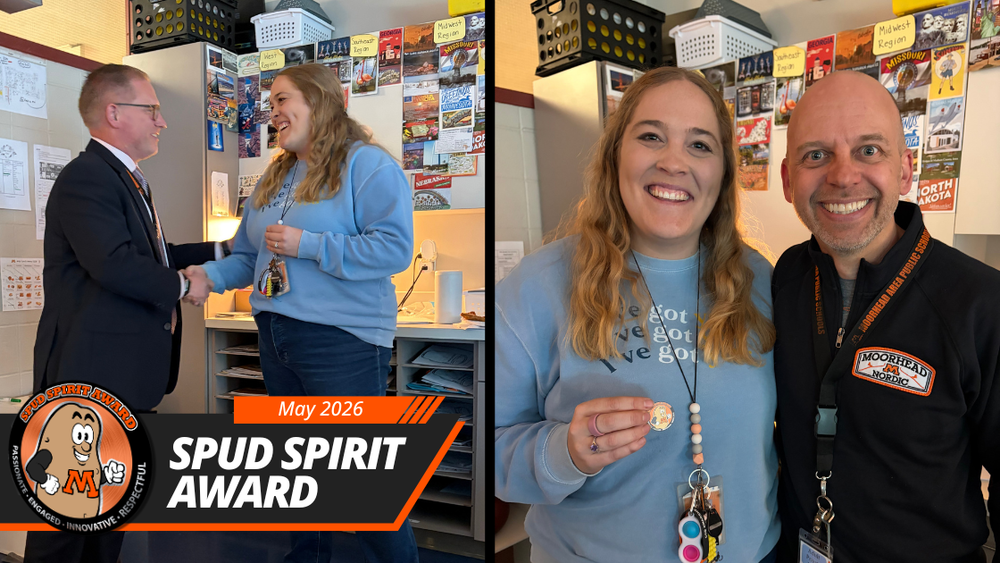 Kristin Strombeck for Spud Spirit Award in May