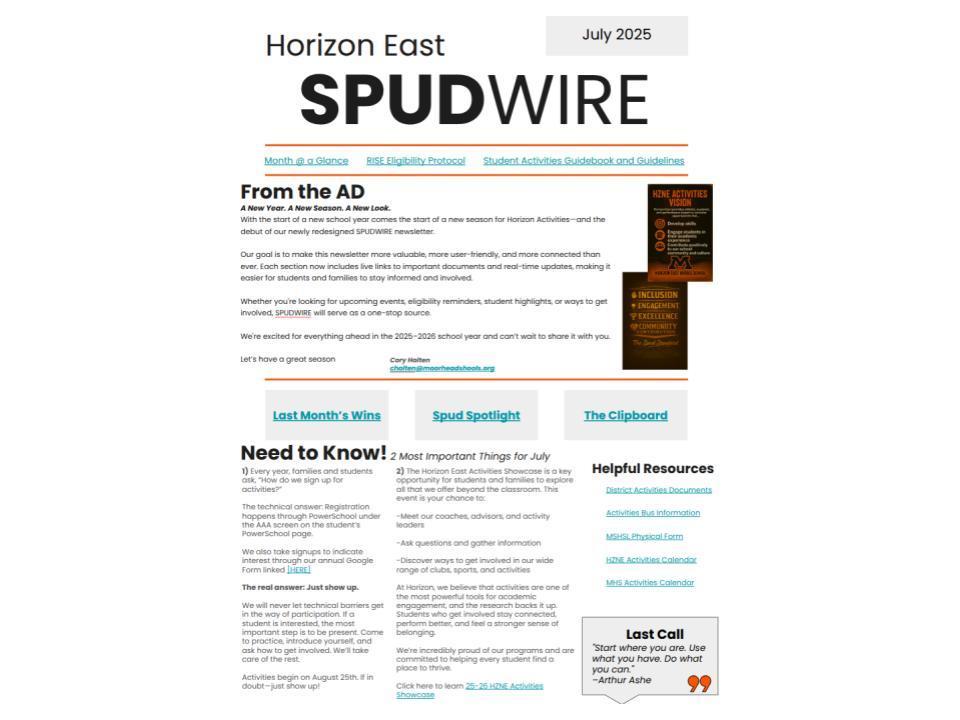July 2025 SPUDWIRE