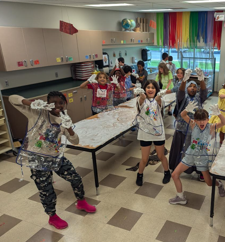 Art activity with shaving cream!