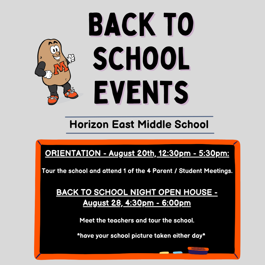 Horizon East Back to School Events