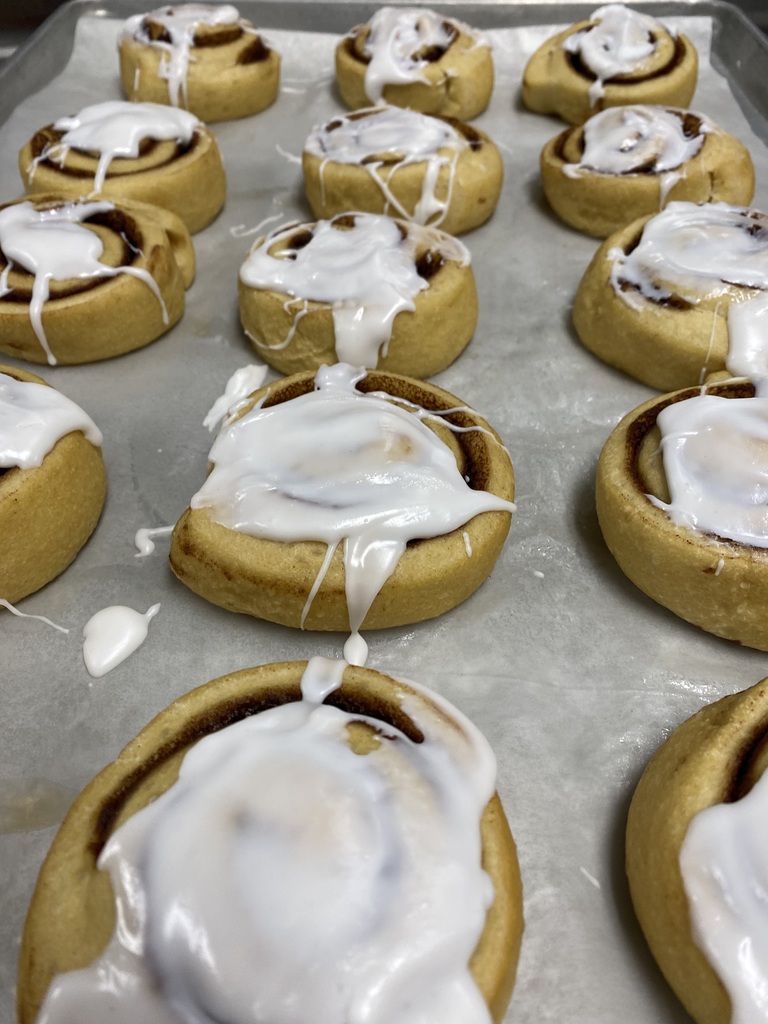 Cinnamon Rolls close up