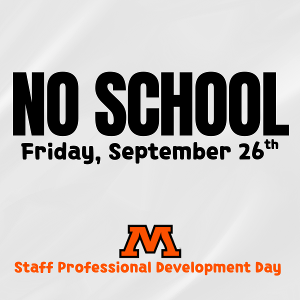 No School Friday, September 26th