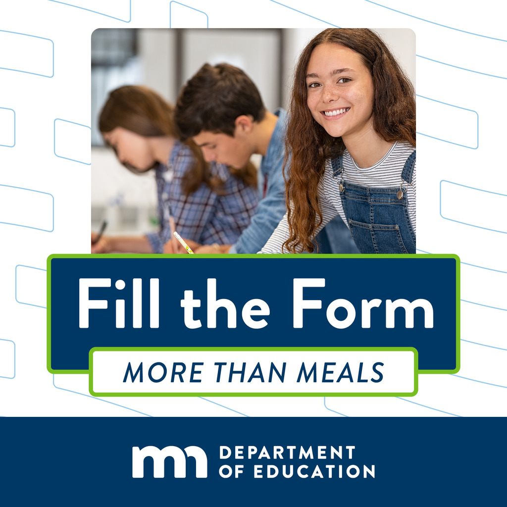 Fill the Form - More than Meals; photo of three students in class