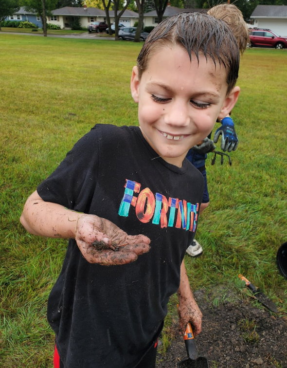 Planting Trees with Third Grade