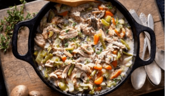 Wild rice hot dish