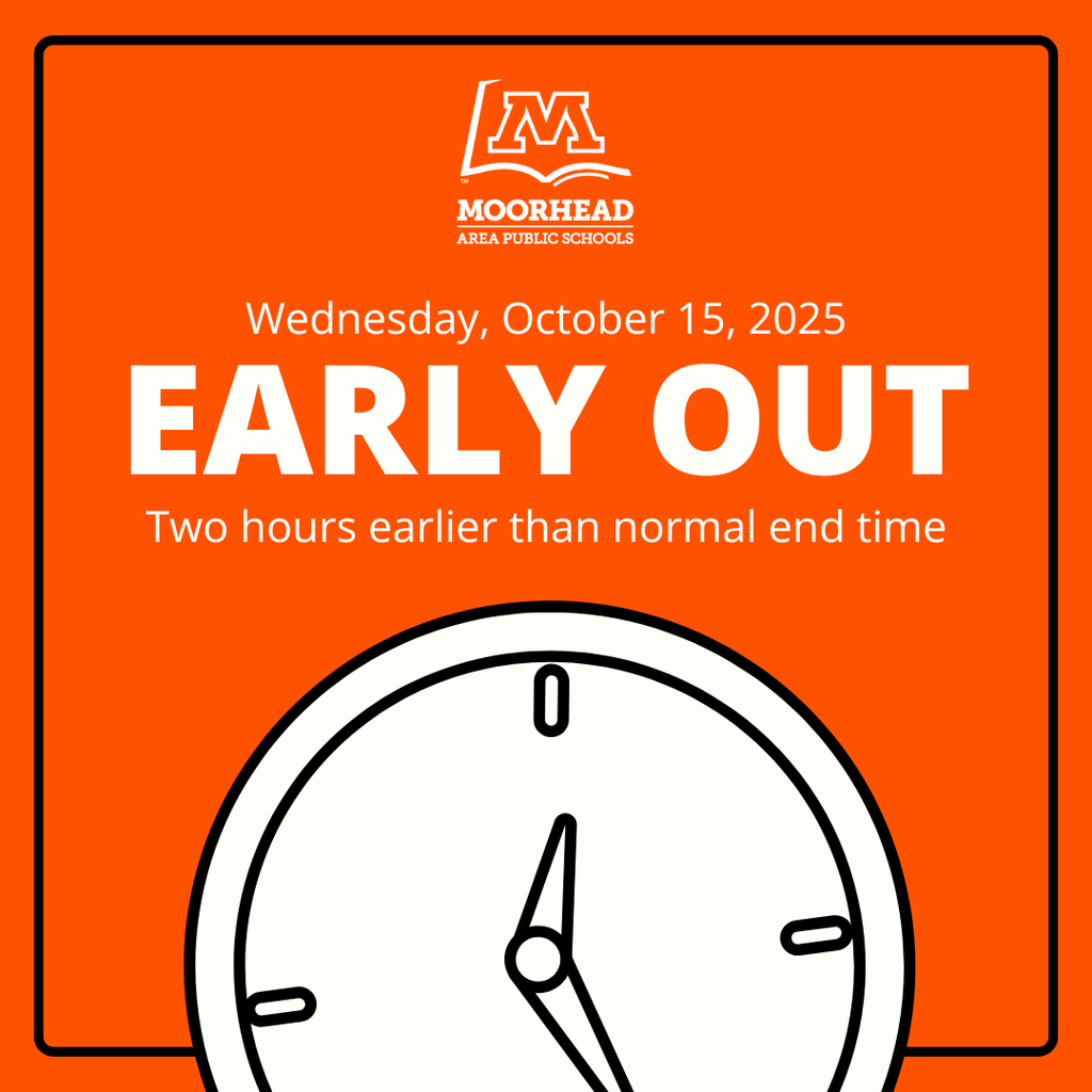 wednesday, october 15. Early out, two hours earlier than normal end time