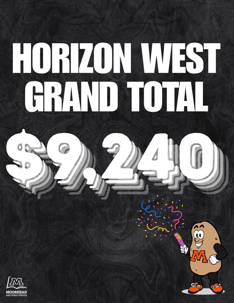 Raised a total of $9,240 for our school