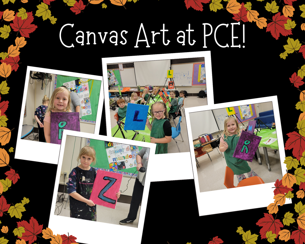 Kids and canvas at PCE