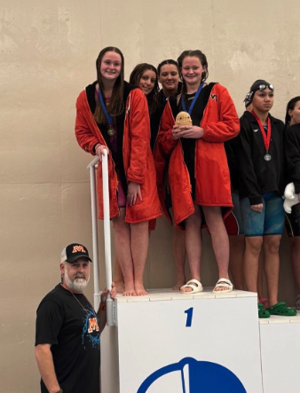 Picture from swim and dive section championship 8AA