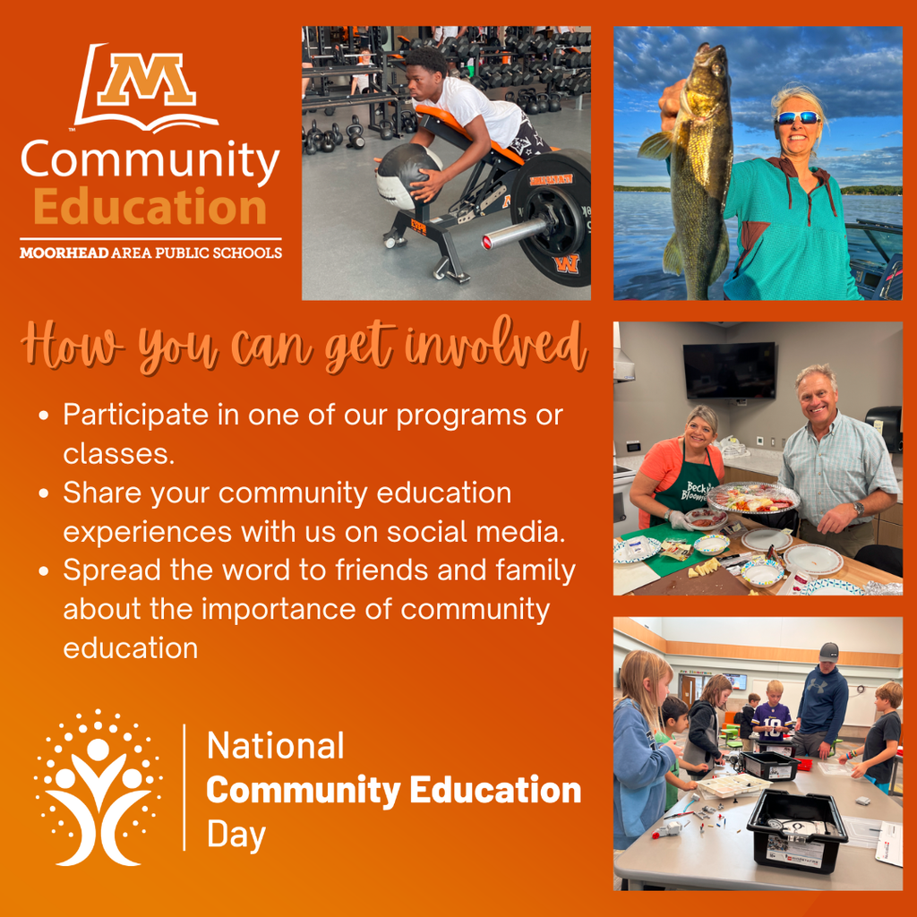 How you can get involved! Participate in classes, share your community education experiences with us on social media. Spread the word to friends and family about the importance of community education national community education day