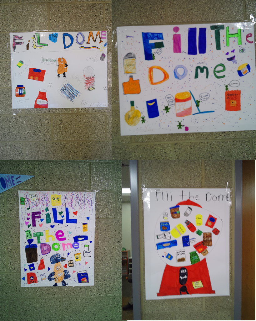 fill the dome student decorated posters 