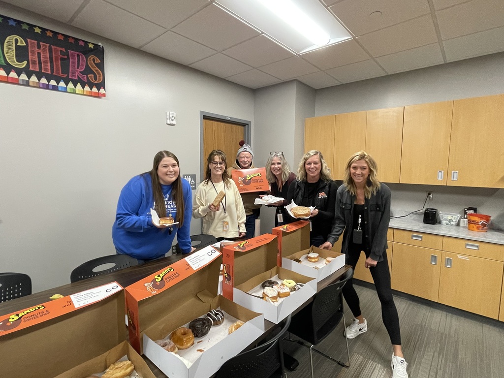 Staff with donuts