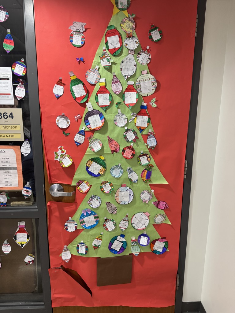 Christmas Door Decorating Horizon Middle School East