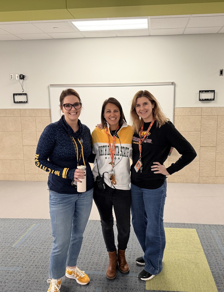 Staff in college gear