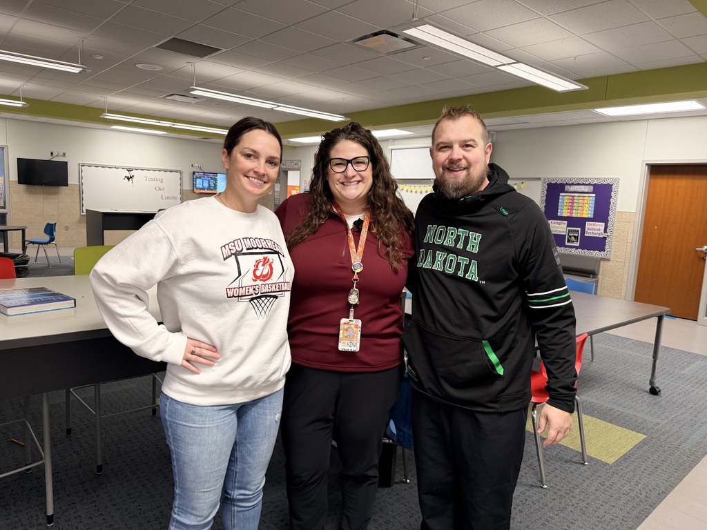 Staff in college gear