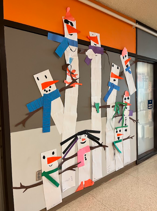 Snowman art at ASP