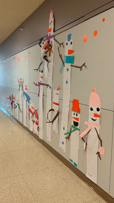 Snowman art at ASP